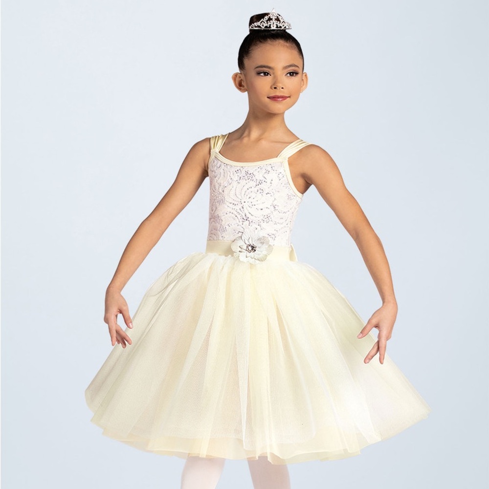 Weissman A Golden Childhood ballet dance costume, cream ivory tutu, large child